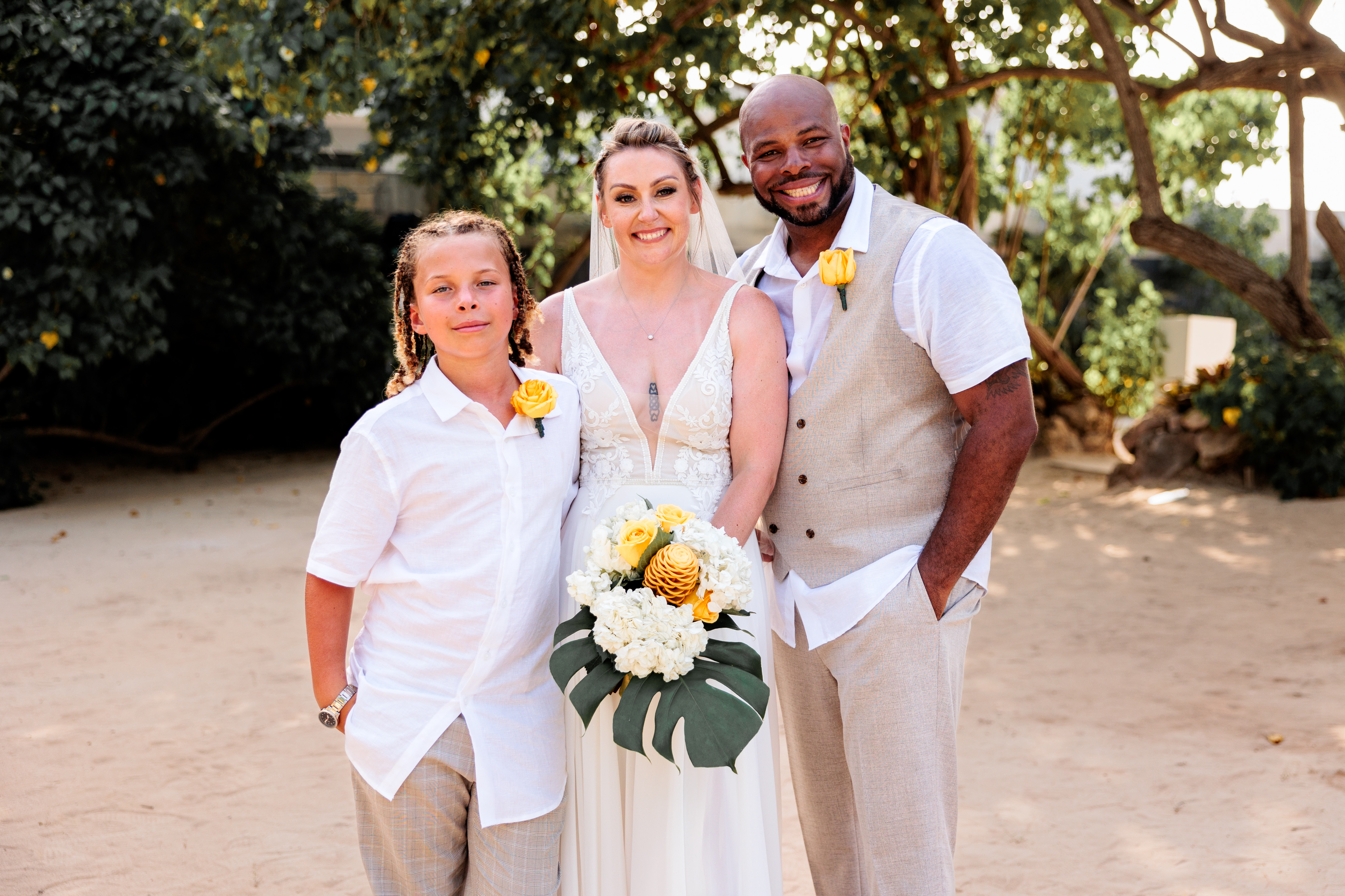 Arran with Jennifer and their son